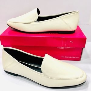 Women's Loafer Dream Pairs Ivory Faux Leather Size 7.5 M